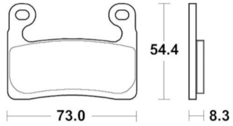 Immagine di 7206 PRO COPPIA PASTIGLIE BRENTA RACING SINTERIZZATE PRO BMW S 1000 R PER PINZA BMW NON PER PINZA BREMBO 2019 2020