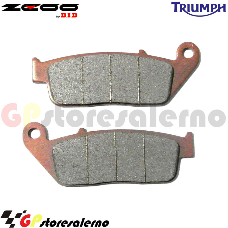 Immagine di N007 COPPIA PASTIGLIE FRENO RACING ANTERIORI ZCOO BY  DID TRIUMPH 800 TIGER DAL 2011 AL 2014