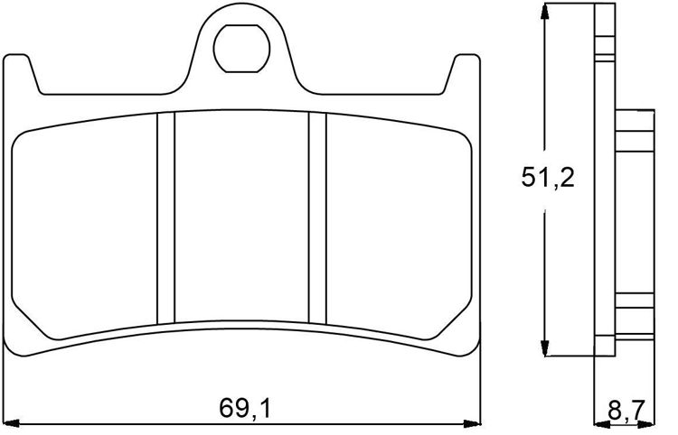 Immagine di S001 COPPIA PASTIGLIE FRENO RACING ANTERIORI ZCOO BY DID YAMAHA 700 MT 07 DAL 2014 AL 2016