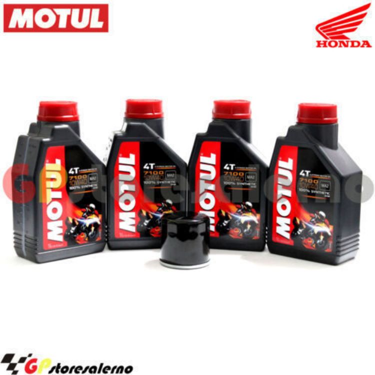 Immagine di KIT TAGLIANDO OLIO + FILTRO MOTUL 7100 10W40 4L HONDA CMX 500 REBEL DAL 2017 AL 2023