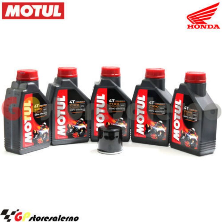 Immagine di KIT TAGLIANDO OLIO + FILTRO MOTUL 7100 10W40 5L HONDA CRF 1000 A2 AFRICA TWIN SP 2018