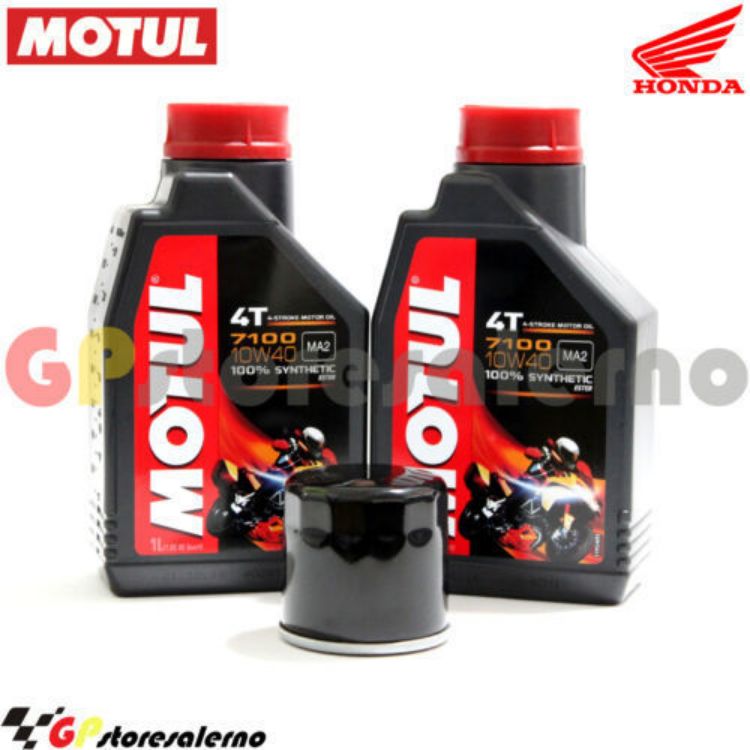 Immagine di KIT TAGLIANDO OLIO + FILTRO MOTUL 7100 10W40 2L HONDA NSS 250 FORZA E/EX 2008