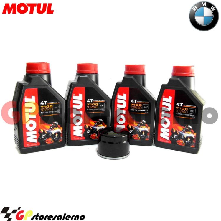 Immagine di KIT TAGLIANDO OLIO + FILTRO MOTUL 7100 10W40 4L BMW M 1000 RR DAL 2021 AL 2024