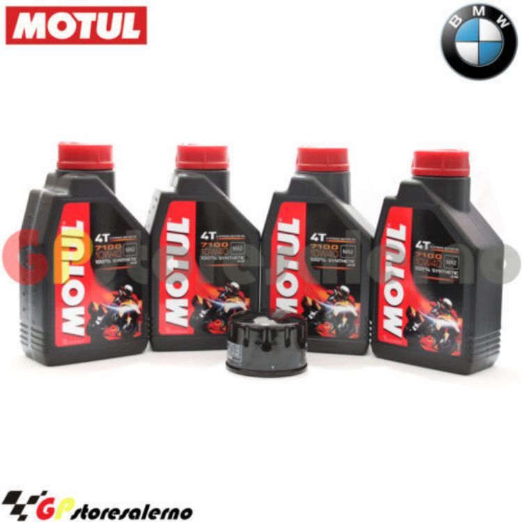 Immagine di KIT TAGLIANDO OLIO + FILTRO MOTUL 7100 10W40 4L BMW R NINE T PURE 1200 DAL 2016 AL 2023