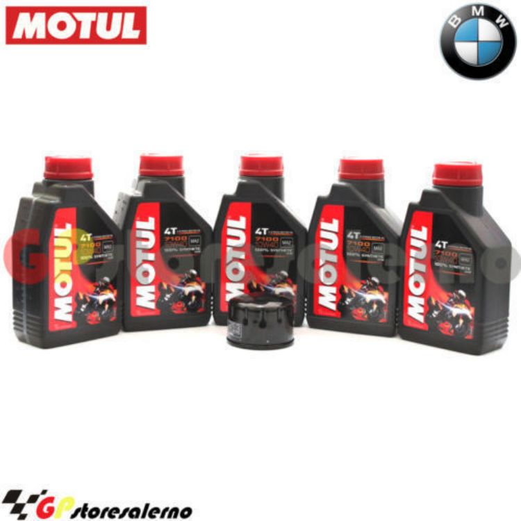 Immagine di KIT TAGLIANDO OLIO + FILTRO MOTUL 7100 10W40 5L BMW K 1600 GT SE 2012