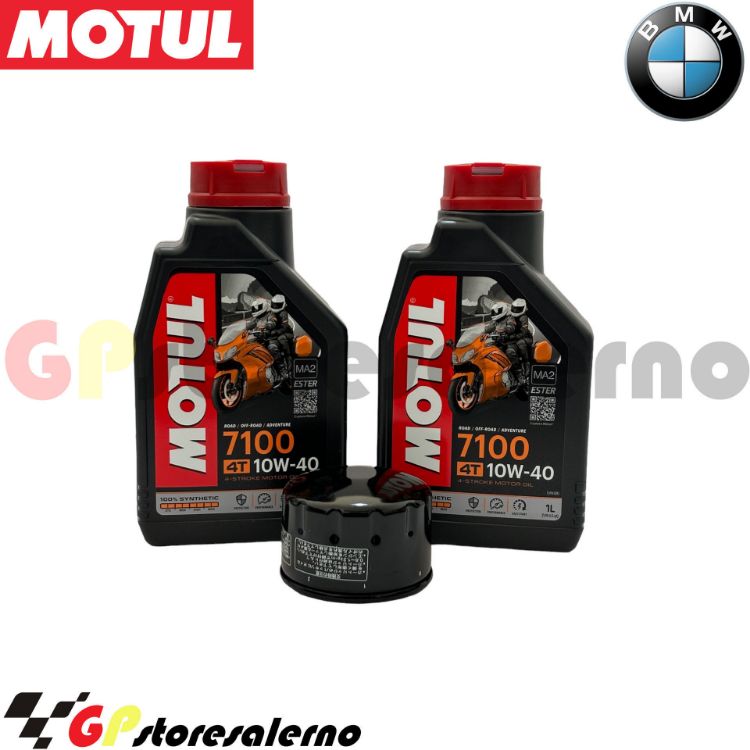 Immagine di KIT TAGLIANDO OLIO + FILTRO MOTUL 7100 10W40 2L BMW C 400 GT DAL 2019 AL 2024