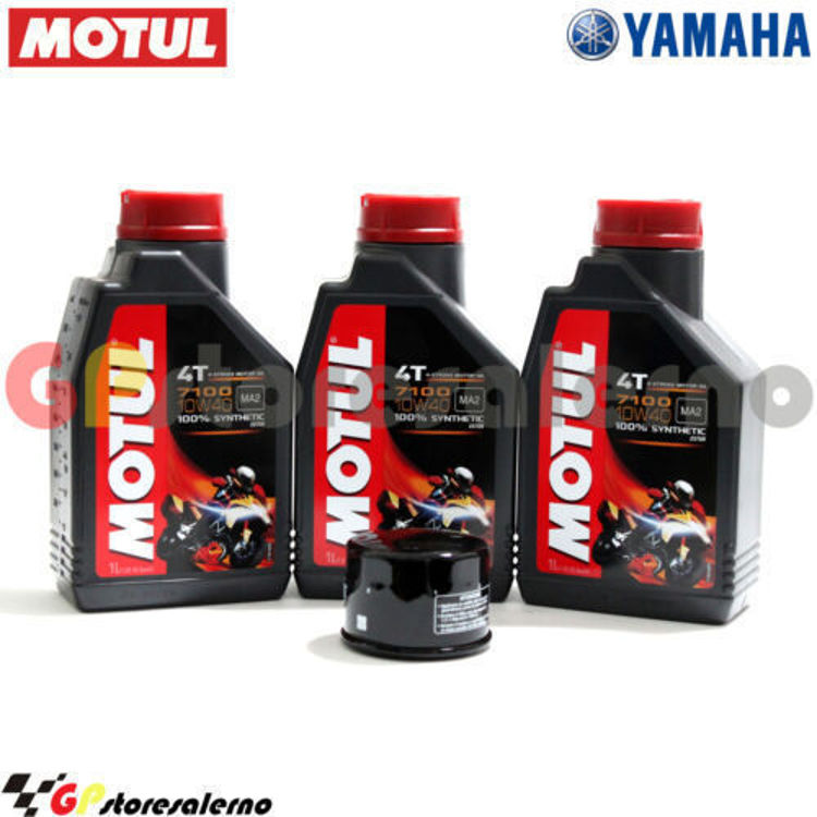 Immagine di KIT TAGLIANDO OLIO + FILTRO MOTUL 7100 10W40 3L YAMAHA XP 500 SP TMAX WHITE MAX DAL 2010 AL 2011