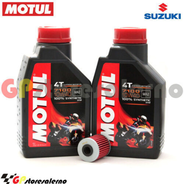 Immagine di KIT TAGLIANDO OLIO + FILTRO MOTUL 7100 10W40 2L SUZUKI RM 250 Z DAL 2004 AL 2006