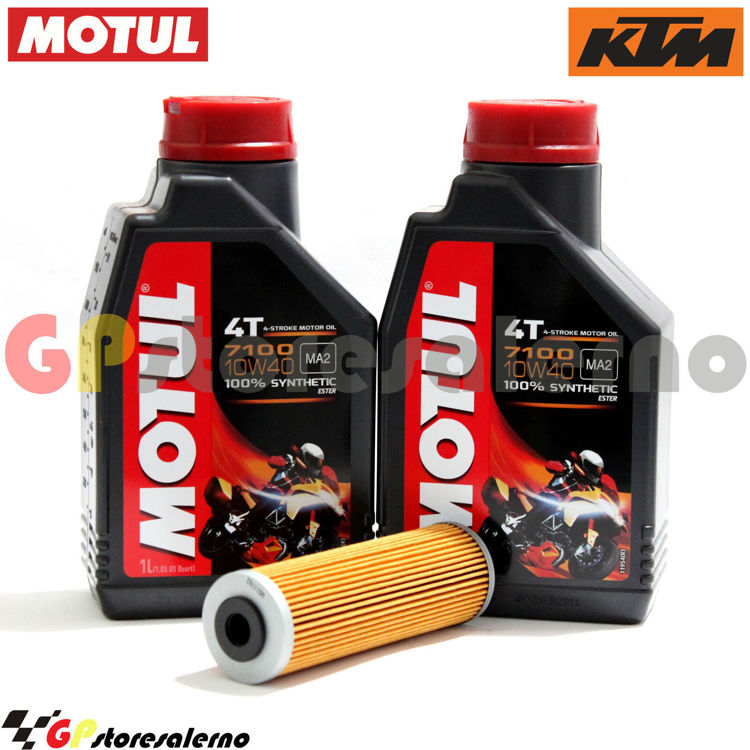 Immagine di KIT TAGLIANDO OLIO + FILTRO MOTUL 7100 10W40 2L KTM 450 RALLY FACTORY REPLICA DAL 2011 AL 2024