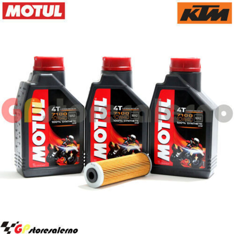 Immagine di KIT TAGLIANDO OLIO + FILTRO MOTUL 7100 10W40 3L KTM 790 ADVENTURE R RALLY 2020