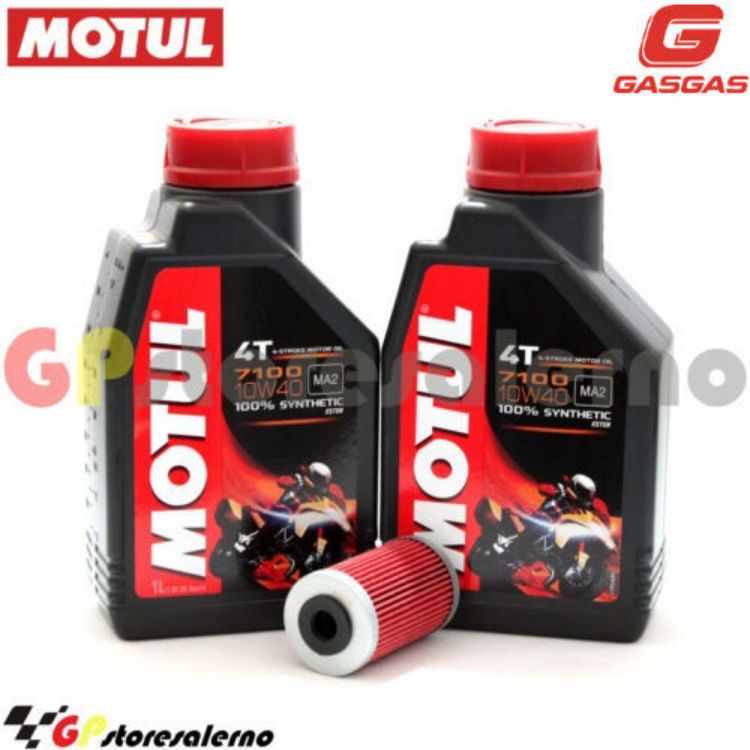 Immagine di KIT TAGLIANDO OLIO + FILTRO MOTUL 7100 10W40 2L GAS GAS 700 ES DAL 2022 AL 2024