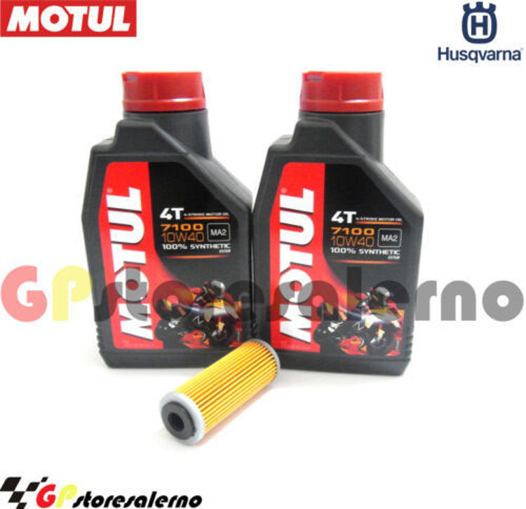 Immagine di KIT TAGLIANDO OLIO + FILTRO MOTUL 7100 10W40 2L HUSQVARNA FC 250 DAL 2014 AL 2015