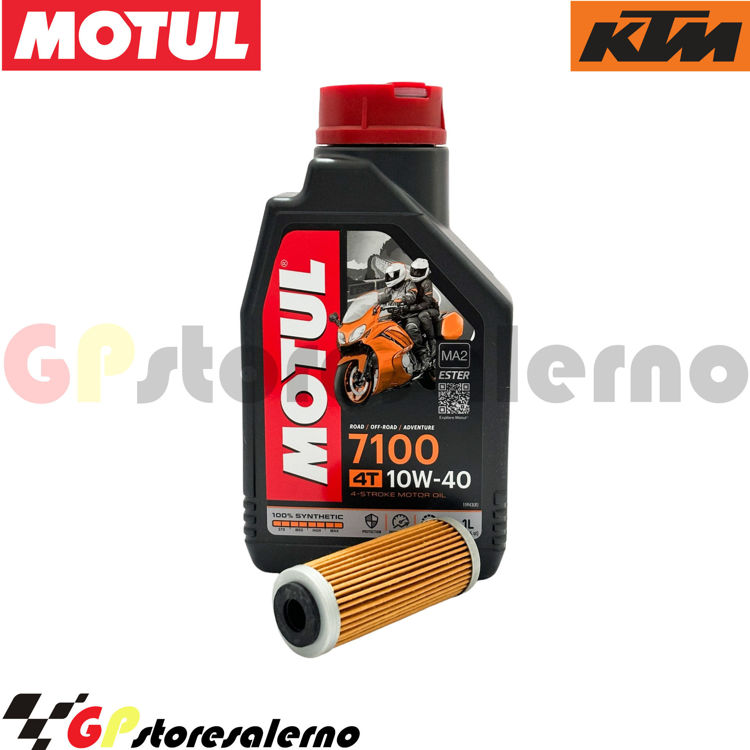 Immagine di KIT TAGLIANDO OLIO + FILTRO MOTUL 7100 10W40 1L KTM 250 EXC-F DAL 2013 AL 2024