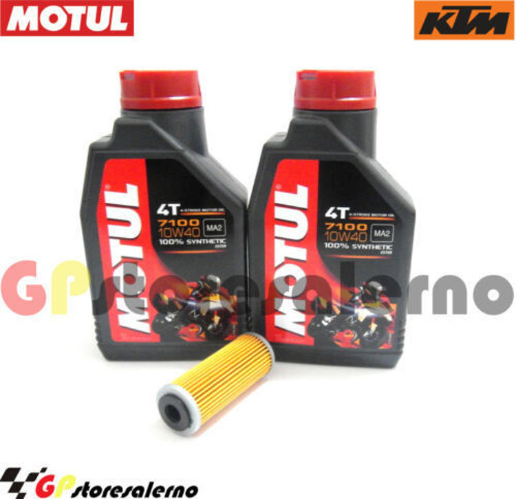 Immagine di KIT TAGLIANDO OLIO + FILTRO MOTUL 7100 10W40 2L KTM 250 XC-F/XCF-W DAL 2013 AL 2015