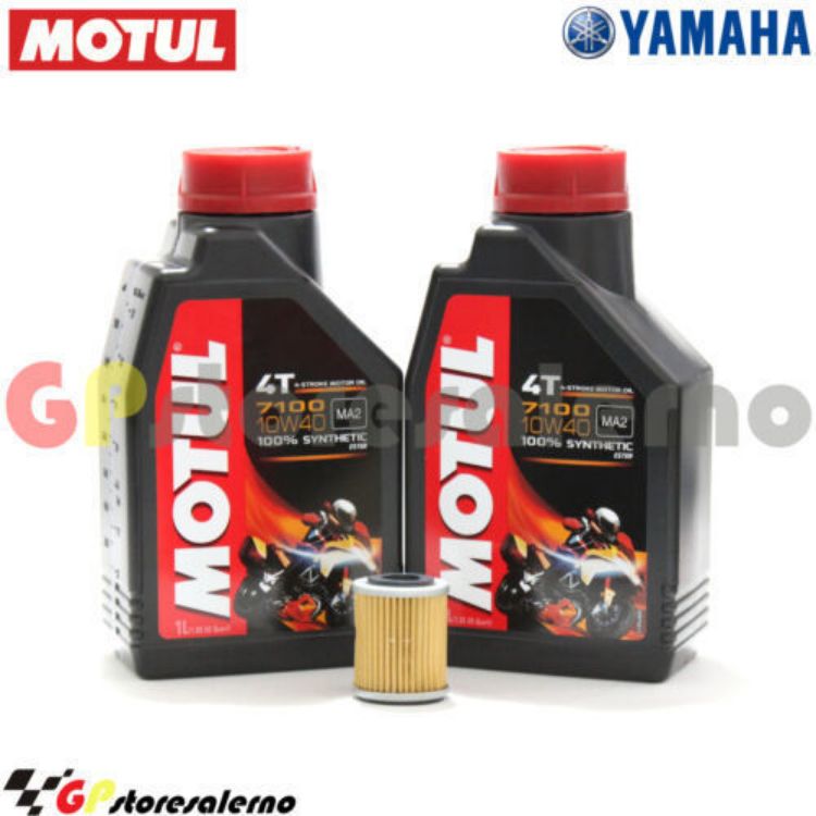 Immagine di KIT TAGLIANDO OLIO + FILTRO MOTUL 7100 10W40 2L YAMAHA TT-R 250 DAL 2000 AL 2006