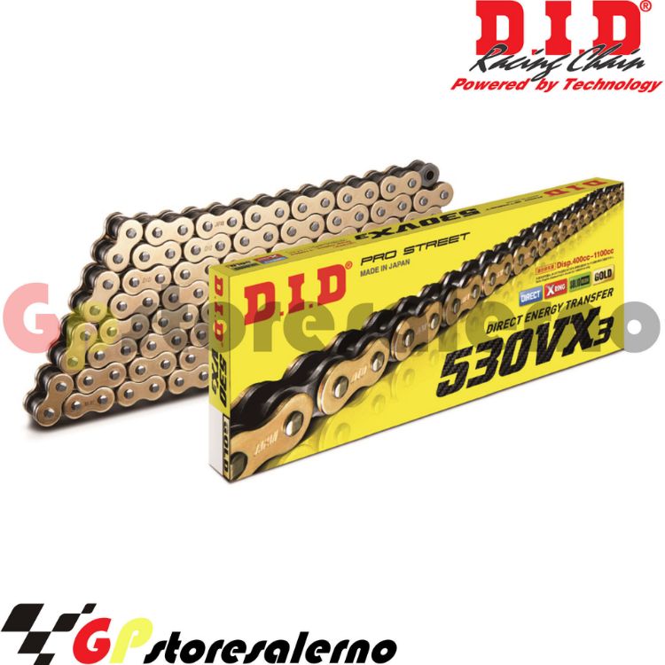 Immagine di CATENA DID 530 VX3 G&B 120 MAGLIE BENELLI