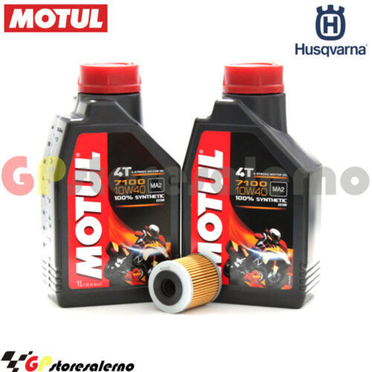 Immagine di KIT TAGLIANDO OLIO + FILTRO MOTUL 7100 10W40 2L HUSQVARNA TC 250 2008