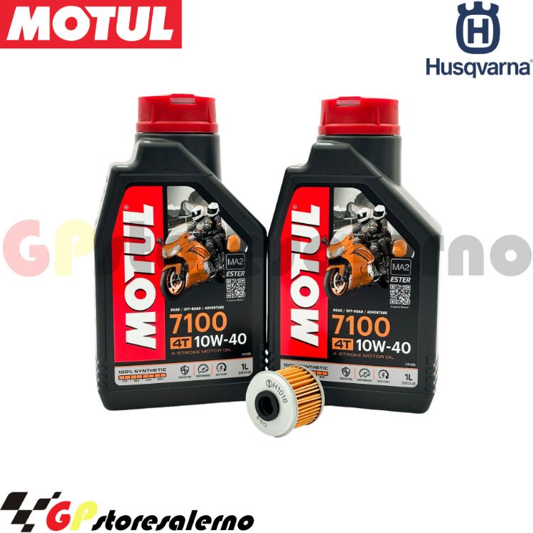 Immagine di KIT TAGLIANDO OLIO + FILTRO MOTUL 7100 10W40 2L HUSQVARNA TC 250 DAL 2009 AL 2013