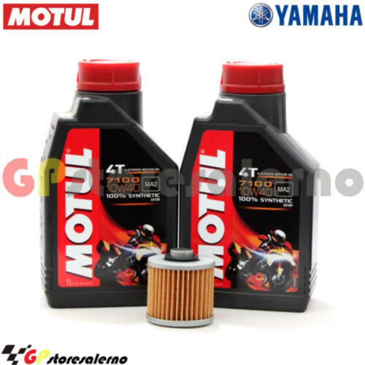 Immagine di KIT TAGLIANDO OLIO + FILTRO MOTUL 7100 10W40 2L YAMAHA XV 125 S VIRAGO DAL 1997 AL 2001