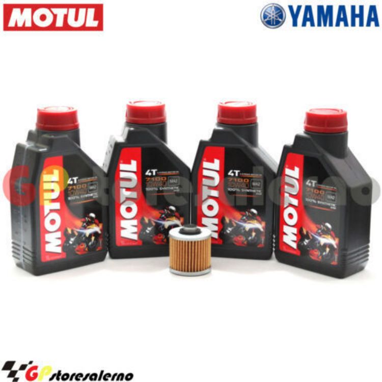 Immagine di KIT TAGLIANDO OLIO + FILTRO MOTUL 7100 10W40 4L YAMAHA XV 700 DAL 1984 AL 1987