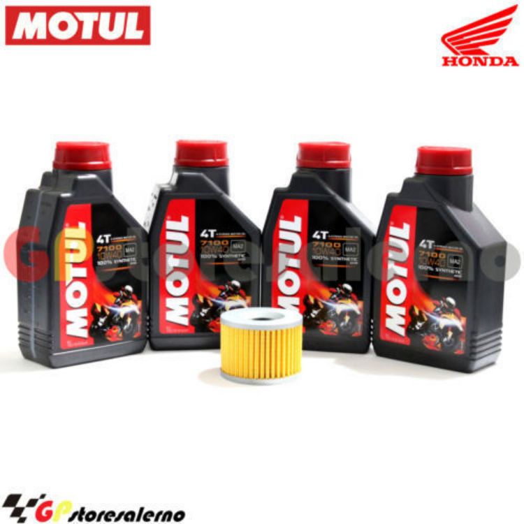 Immagine di KIT TAGLIANDO OLIO + FILTRO MOTUL 7100 10W40 4L HONDA CB 900 BOL D'OR DAL 1979 AL 1982