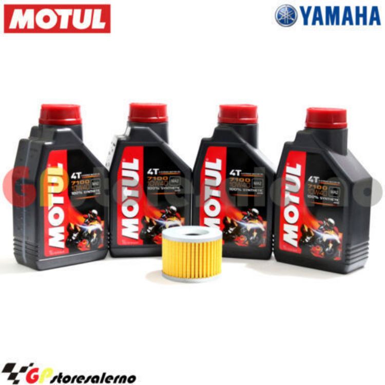 Immagine di KIT TAGLIANDO OLIO + FILTRO MOTUL 7100 10W40 4L YAMAHA FZR 1000 GENESIS DAL 1987 AL 1988