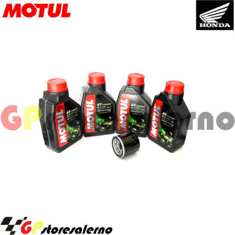 Immagine di KIT TAGLIANDO OLIO + FILTRO MOTUL 5100 10W40 4 LITRI HONDA CBR 500 R/RA DAL 2019 AL 2023