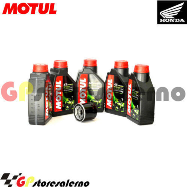 Immagine di KIT TAGLIANDO OLIO + FILTRO MOTUL 5100 10W40 5 LITRI HONDA CRF 1000 A2 AFRICA TWIN ADVENTURE 2019