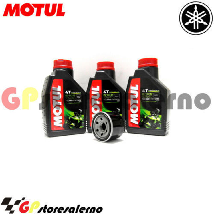 Immagine di KIT TAGLIANDO OLIO + FILTRO MOTUL 5100 10W40 3 LITRI YAMAHA XP 500 TMAX DAL 2001 AL 2011