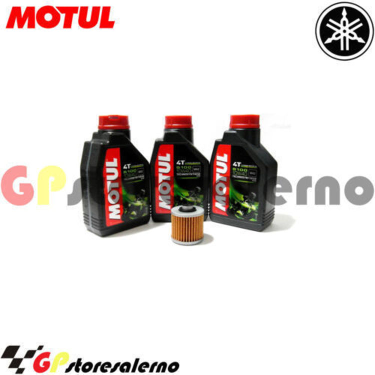 Immagine di KIT TAGLIANDO OLIO + FILTRO MOTUL 5100 10W40 3 LITRI YAMAHA TT 500 DAL 1977 AL 1980