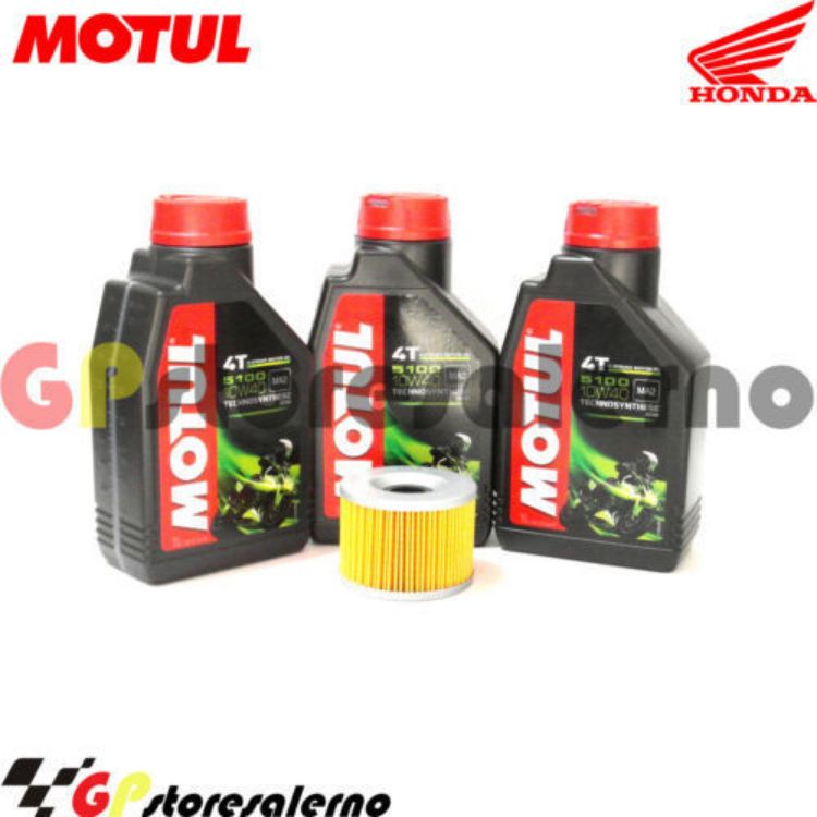 Immagine di KIT TAGLIANDO OLIO + FILTRO MOTUL 5100 10W40 3 LITRI HONDA CB 350 F DAL 1973 AL 1974