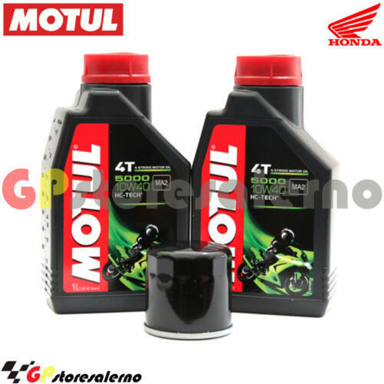 Immagine di KIT TAGLIANDO OLIO + FILTRO MOTUL 5000 10W40 2 LITRI HONDA SH 300i ABS DAL 2007 AL 2020