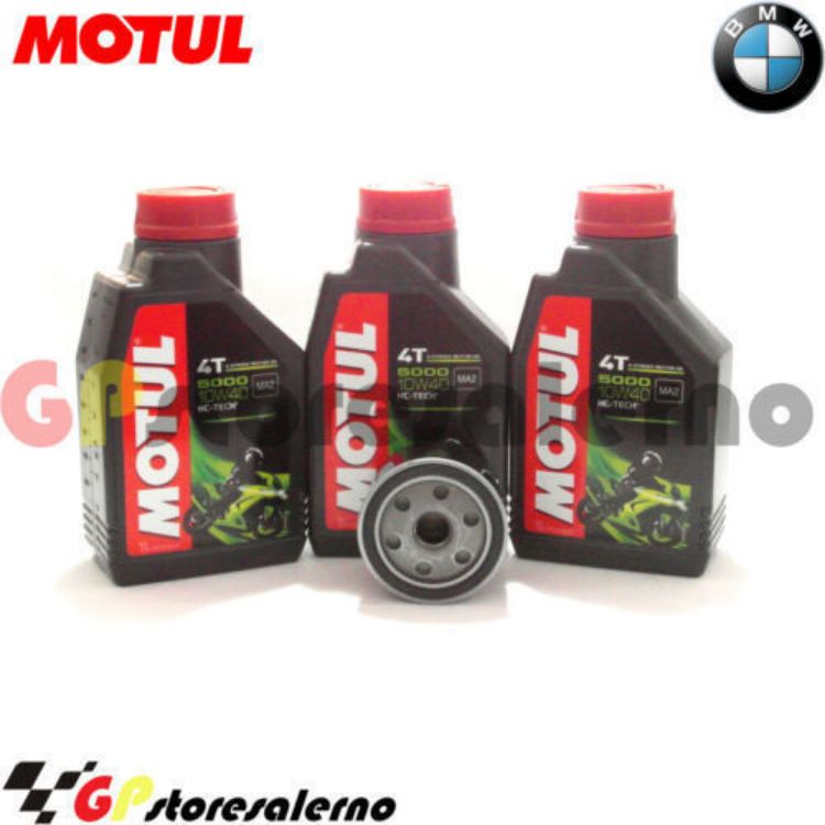 Immagine di KIT TAGLIANDO OLIO + FILTRO MOTUL 5000 10W40 3 LITRI BMW F 650 GS SE 2012