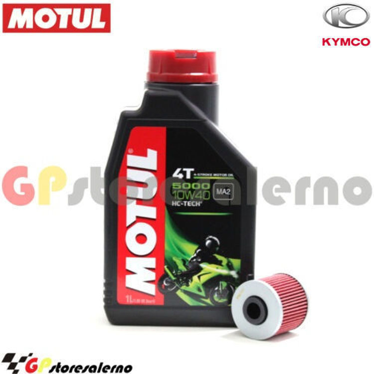 Immagine di KIT TAGLIANDO OLIO + FILTRO MOTUL 5000 10W40 1 LITRO KYMCO 125 DOWNTOWN I ABS E4 DAL 2017 AL 2022