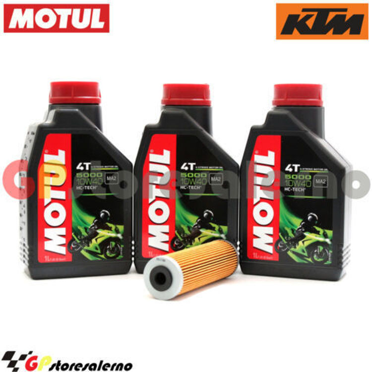 Immagine di KIT TAGLIANDO OLIO + FILTRO MOTUL 5000 10W40 3 LITRI KTM 790 ADVENTURE R RALLY 2020