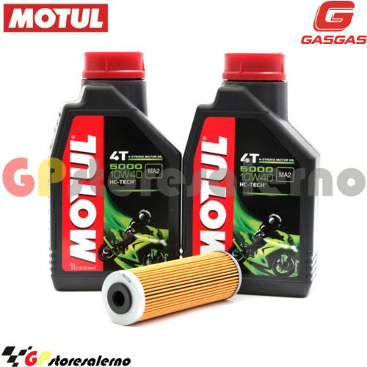 Immagine di KIT TAGLIANDO OLIO + FILTRO MOTUL 5000 10W40 2 LITRI GAS GAS RX 450 F 2024