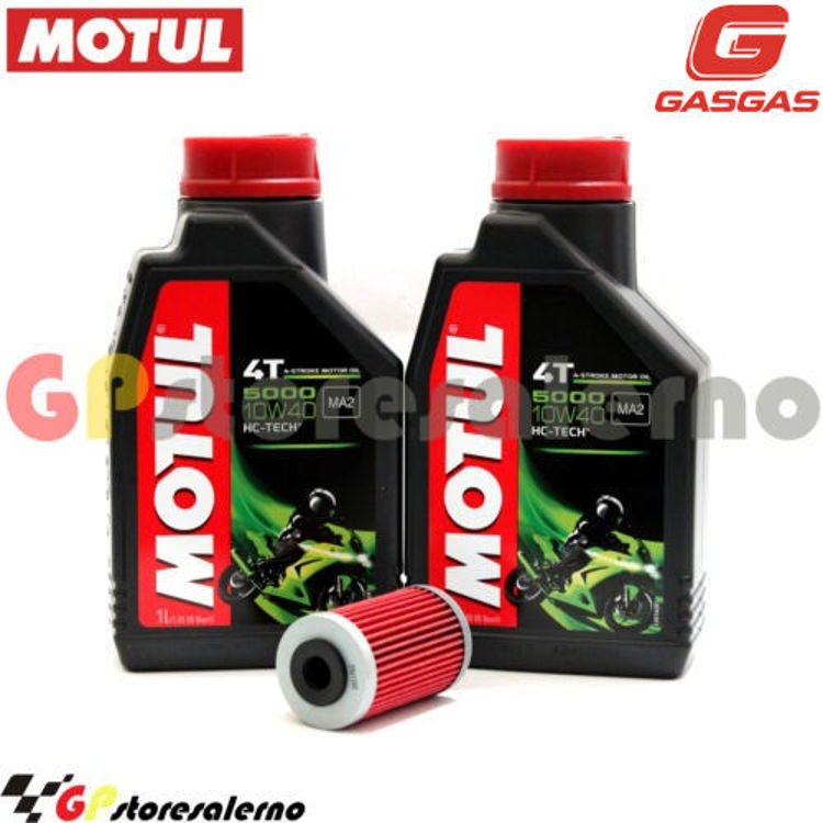 Immagine di KIT TAGLIANDO OLIO + FILTRO MOTUL 5000 10W40 2 LITRI GAS GAS 700 ES / SM DAL 2022 AL 2024