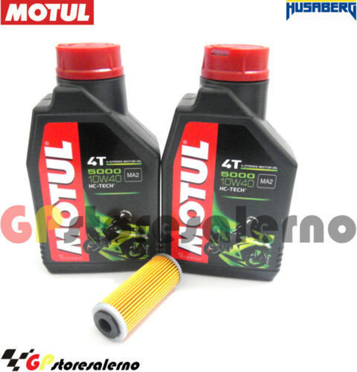 Immagine di KIT TAGLIANDO OLIO + FILTRO MOTUL 5000 10W40 2 LITRI HUSABERG FE 250 2014