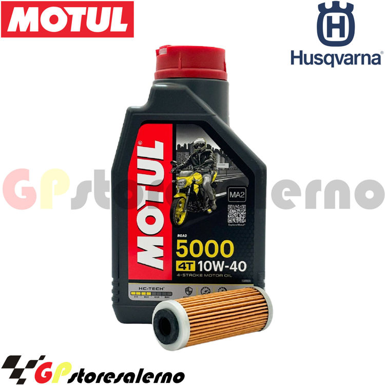 Immagine di KIT TAGLIANDO OLIO + FILTRO MOTUL 5000 10W40 1 LITRO HUSQVARNA FC 250 DAL 2016 AL 2023