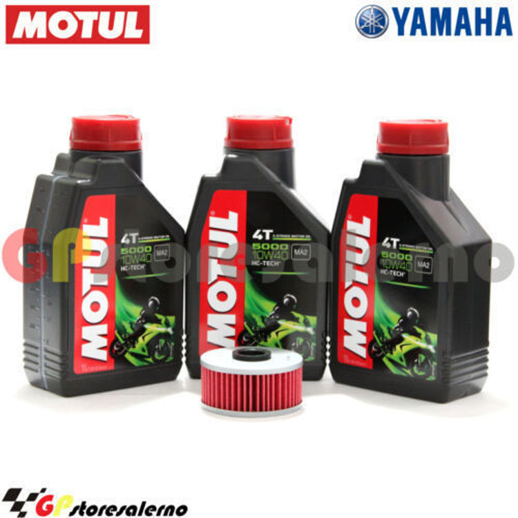 Immagine di KIT TAGLIANDO OLIO + FILTRO MOTUL 5000 10W40 3 LITRI YAMAHA XS 400 DAL 1977 AL 1983