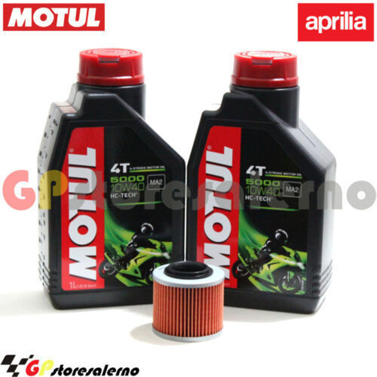 Immagine di KIT TAGLIANDO OLIO + FILTRO MOTUL 5000 10W40 2 LITRI APRILIA 311 TX / ADV / M DAL 1985 AL 1993