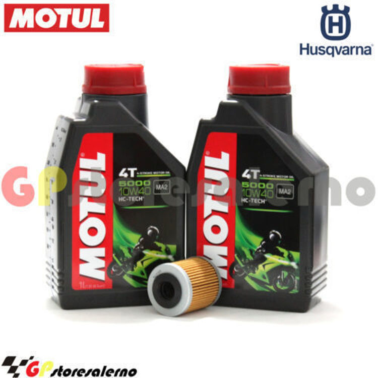 Immagine di KIT TAGLIANDO OLIO + FILTRO MOTUL 5000 10W40 2 LITRI HUSQVARNA 510 TC DAL 2008 AL 2010