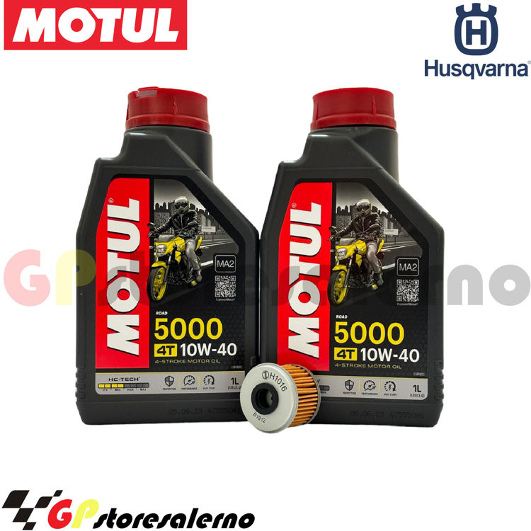 Immagine di KIT TAGLIANDO OLIO + FILTRO MOTUL 5000 10W40 2 LITRI HUSQVARNA TC 250 DAL 2009 AL 2013