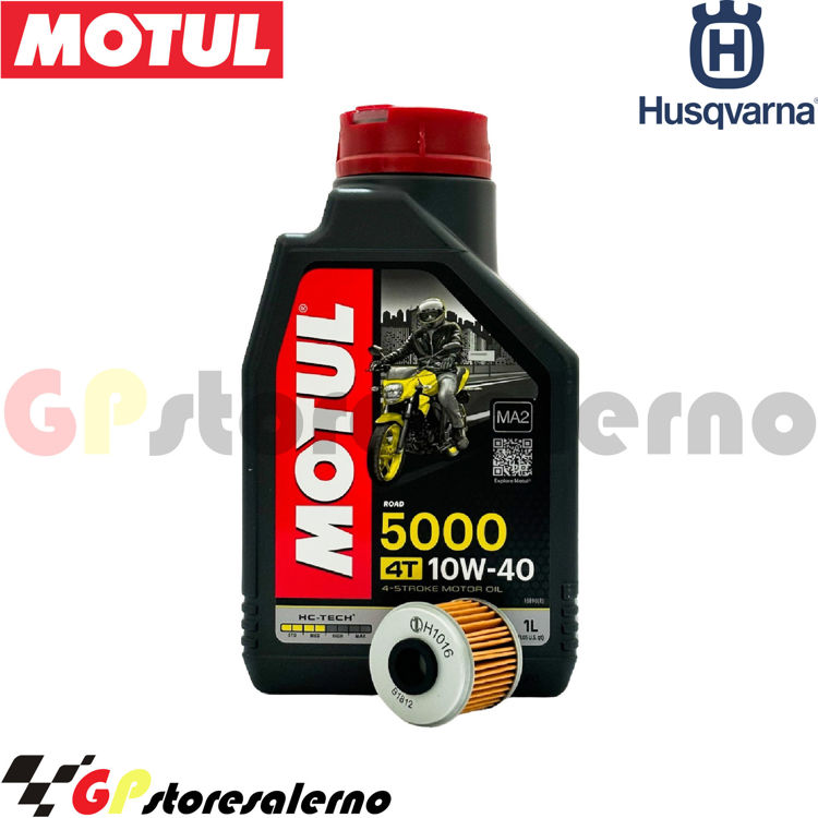 Immagine di KIT TAGLIANDO OLIO + FILTRO MOTUL 5000 10W40 1 LITRO HUSQVARNA TC 250 R 2013