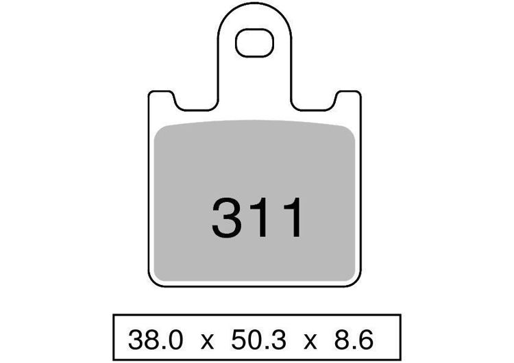 Immagine di 43031101 PASTIGLIE ANTERIORI SINTERIZZATE OGNIBENE PER KAWASAKI 750 Z Z750 R DAL 2011 AL 2012