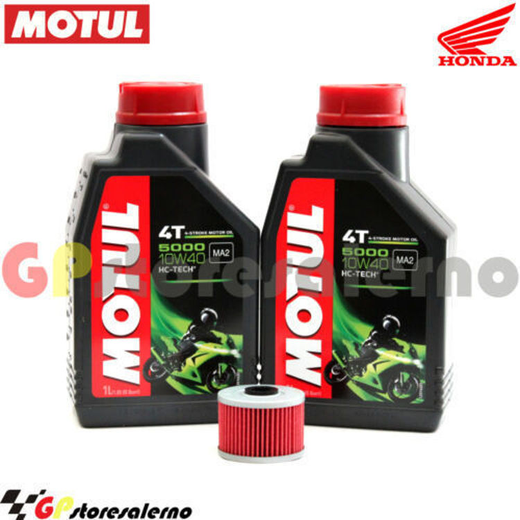 Immagine di KIT TAGLIANDO OLIO + FILTRO MOTUL 5000 10W40 2 LITRI HONDA CBX 250 RS 2000