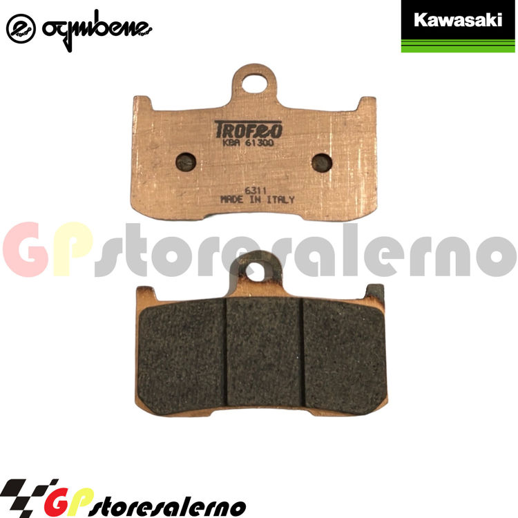 Immagine di 43028701 COPPIA PASTIGLIE ANTERIORI SINTERIZZATE OGNIBENE PER KAWASAKI 900 ZX9-R DAL 2002 AL 2003