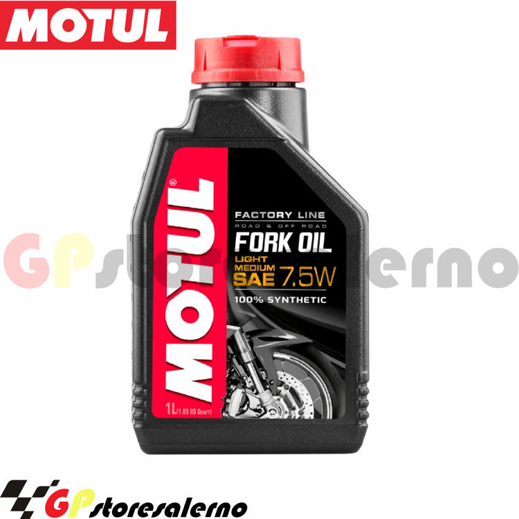 Immagine di MOTUL OLIO FORCELLA FORK OIL FACTORY LINE MOTO SCOOTER SYNTHETIC LIGHT / MEDIUM SAE 7,5W