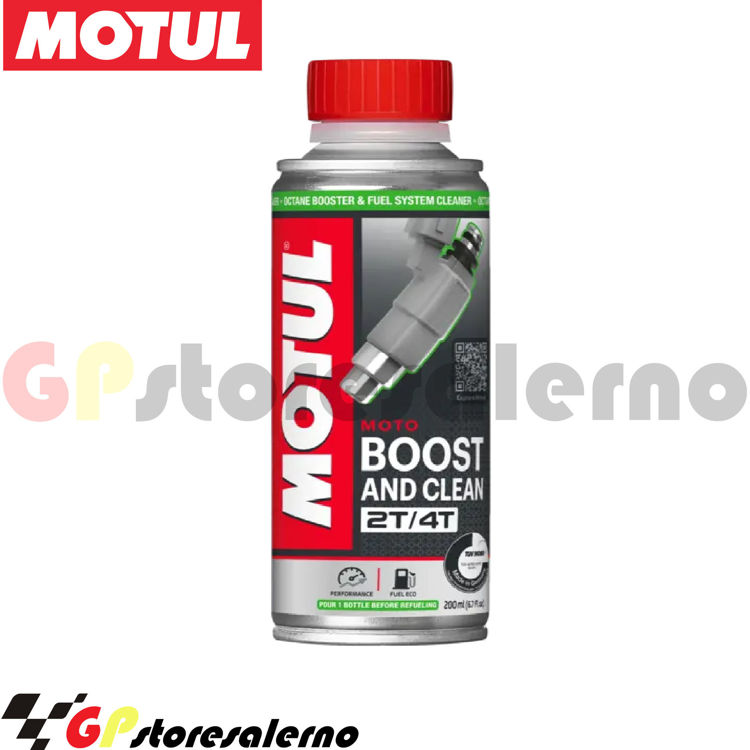 Immagine di MOTUL ADDITIVO CARBURANTE MOTO E SCOOTER BOOST AND CLEAN 2T / 4T 200ml