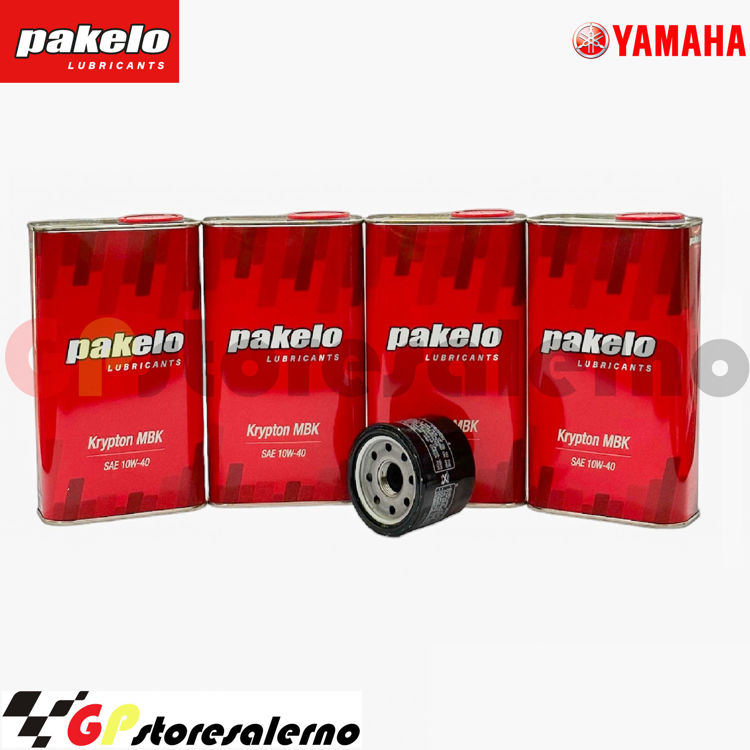 Immagine di KIT TAGLIANDO OLIO + FILTRO 4L PAKELO KRYPTON MBK 10W40 YAMAHA FZ6 600 / S2 ABS / FAZER S2 ABS DAL 2007 AL 2010